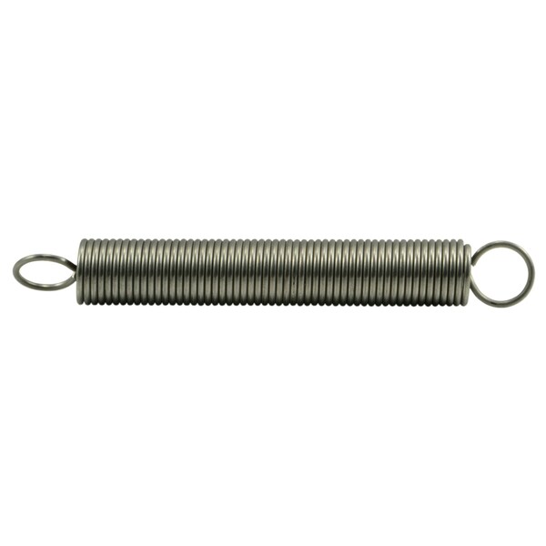 Midwest Fastener 3/4" x 0.080" x 6" 18-8 Stainless Steel Extension Springs 2PK 38846 - main